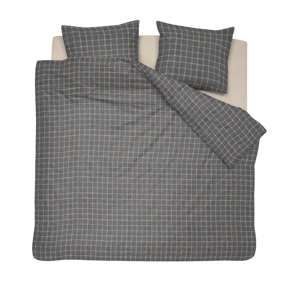 Cinderella Brecht - Dekbedovertrek - Katoen - 200x200/220 Cm - Anthracite 3 Cinderella Brecht - Dekbedovertrek - Katoen - 200x200/220 Cm - Anthracite