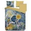 HIP Dekbedovertrek "Laska" - Blauw - (140x220 Cm) -Knusse Nacht 1000061649