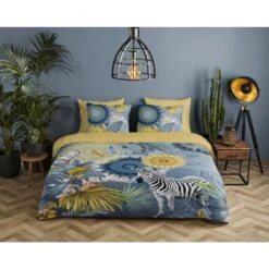 HIP Dekbedovertrek "Laska" - Blauw - (200x220 Cm) 8 HIP Dekbedovertrek "Laska" - Blauw - (200x220 Cm) -Knusse Nacht 1000061692 0102