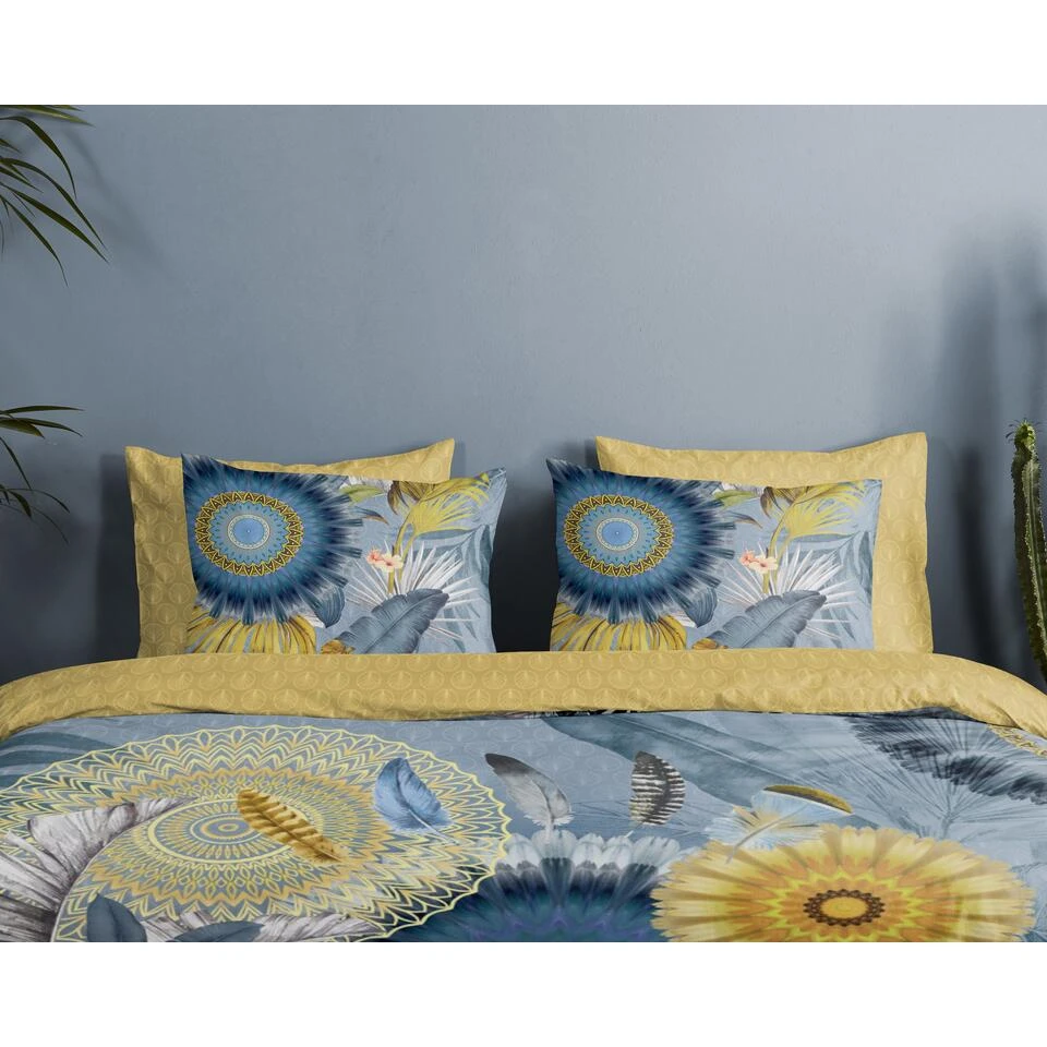 HIP Dekbedovertrek "Laska" - Blauw - (200x220 Cm) 6 HIP Dekbedovertrek "Laska" - Blauw - (200x220 Cm) - Afbeelding 4
