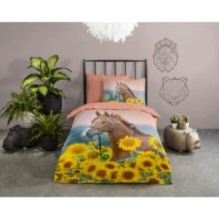 Good Morning Dekbedovertrek "Beauty" - Multi - (140x220 Cm) -Knusse Nacht 1000061726 0101