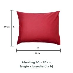 Zavelo Kussenslopen - Hotelkwaliteit - Set Van 2 Stuks - Rood - 60x70cm - 100... 8 Zavelo Kussenslopen - Hotelkwaliteit - Set Van 2 Stuks - Rood - 60x70cm - 100... -Knusse Nacht 1000061751 0102