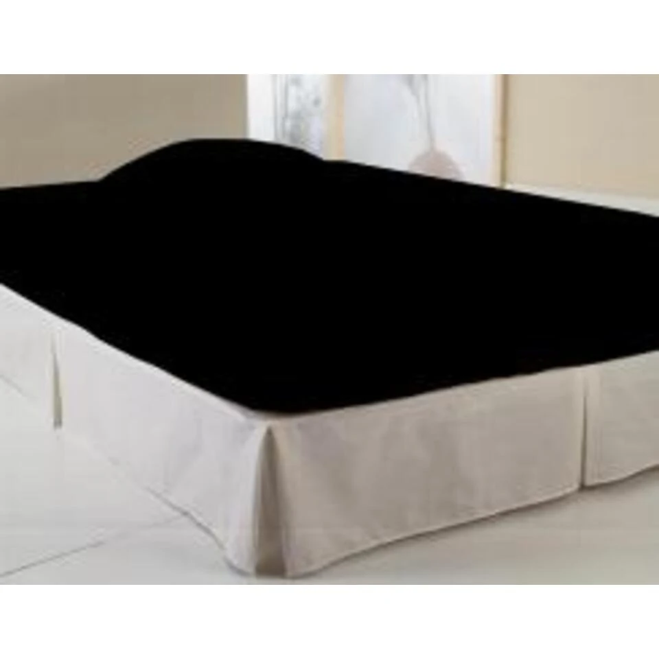 Good Morning Goodmorning Jersey Hoeslaken Zwart-200 X 220 Cm 4 Good Morning Goodmorning Jersey Hoeslaken Zwart-200 X 220 Cm - Afbeelding 2