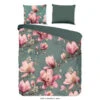 Good Morning Dekbedovertrek "Magnolia" - Groen - (240x220 Cm) -Knusse Nacht 1000063270