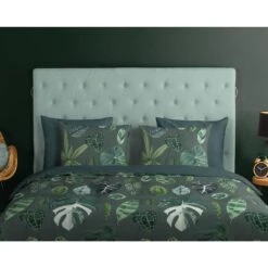 Good Morning Dekbedovertrek "Urban Jungle" - Groen - (140x220 Cm) 8 Good Morning Dekbedovertrek "Urban Jungle" - Groen - (140x220 Cm) -Knusse Nacht 1000063276 0110