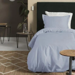 Cinderella Sundays - Dekbedovertrek - Satijn - 140x200/220 Cm - Soft Blue -Knusse Nacht 1000063535 0101