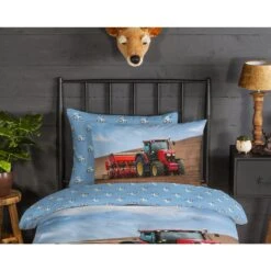 Good Morning Dekbedovertrek "Tractor" - Multi - (140x220 Cm) -Knusse Nacht 1000063634 0110