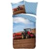 Good Morning Dekbedovertrek "Tractor" - Multi - (140x220 Cm) -Knusse Nacht 1000063634