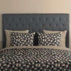 Good Morning Dekbedovertrek "Spotted" - Grijs - (140x220 Cm) -Knusse Nacht 1000065826 0102