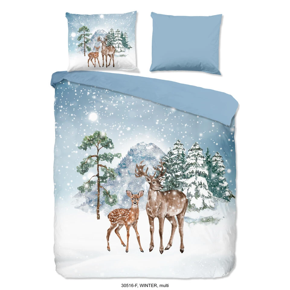 Good Morning Dekbedovertrek "Winter" - Multi - (200x220 Cm) 3 Good Morning Dekbedovertrek "Winter" - Multi - (200x220 Cm)