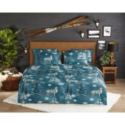 Good Morning Dekbedovertrek "Midnight" - Petrol - (140x220 Cm) -Knusse Nacht 1000065834 0101