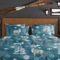 Good Morning Dekbedovertrek "Midnight" - Petrol - (140x220 Cm) -Knusse Nacht 1000065834 0102