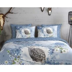 HIP Dekbedovertrek "Phalini" - Blauw - (140x220 Cm) -Knusse Nacht 1000065843 0110