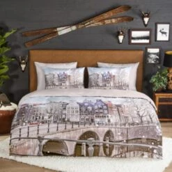 Good Morning Dekbedovertrek "Amsterdam" - Multi - (200x220 Cm) -Knusse Nacht 1000065850 0101