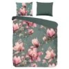 Good Morning Dekbedovertrek "Magnolia" - Groen - (200x220 Cm) -Knusse Nacht 1000065854
