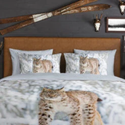 Good Morning Dekbedovertrek "Lynx" - Grijs - (140x220 Cm) 8 Good Morning Dekbedovertrek "Lynx" - Grijs - (140x220 Cm) -Knusse Nacht 1000065867 0102