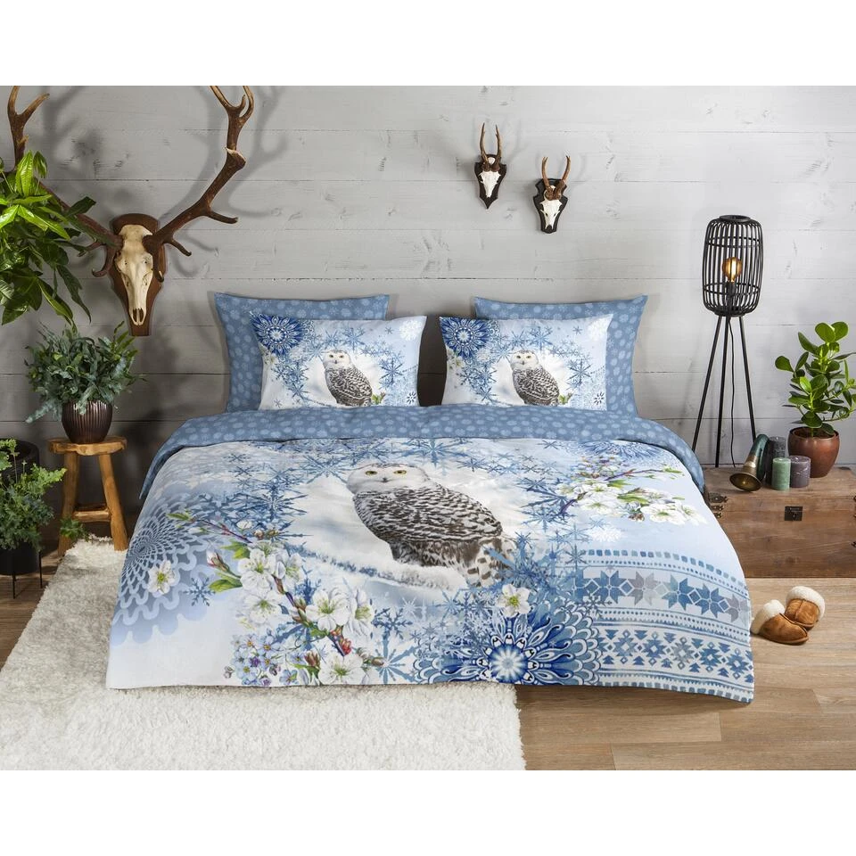 HIP Dekbedovertrek "Phalini" - Blauw - (240x220 Cm) 5 HIP Dekbedovertrek "Phalini" - Blauw - (240x220 Cm) - Afbeelding 3