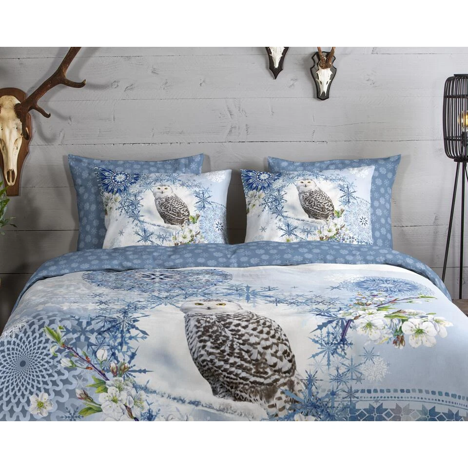 HIP Dekbedovertrek "Phalini" - Blauw - (240x220 Cm) 6 HIP Dekbedovertrek "Phalini" - Blauw - (240x220 Cm) - Afbeelding 4