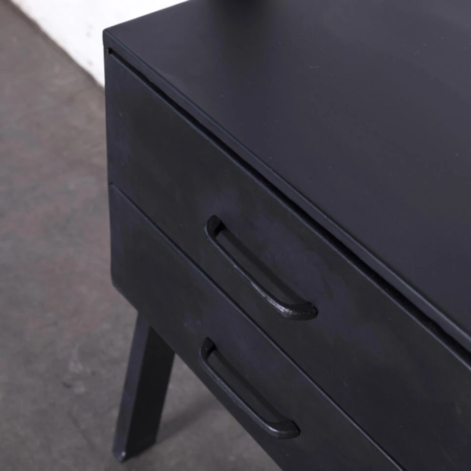 Giga Meubel Ladder Nachtkastje Metaal - Zwart - 180cm - Kast Brooke 5 Giga Meubel Ladder Nachtkastje Metaal - Zwart - 180cm - Kast Brooke - Afbeelding 3