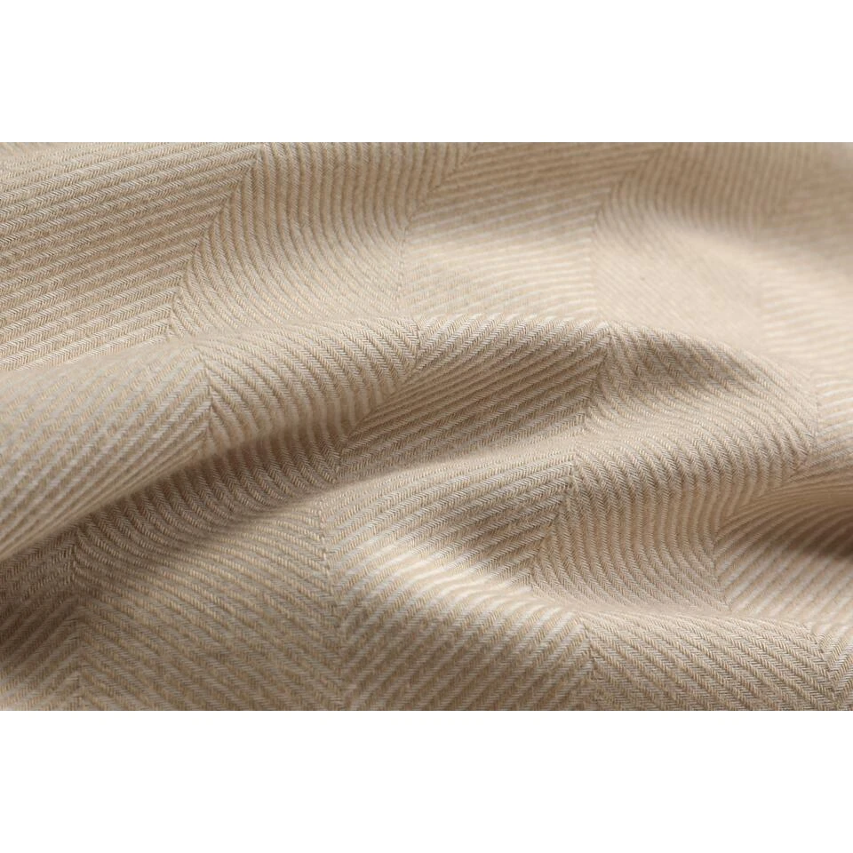 Papillon Dekbedovertrek Beaufort - 200x200/220 - Zand 6 Papillon Dekbedovertrek Beaufort - 200x200/220 - Zand - Afbeelding 4