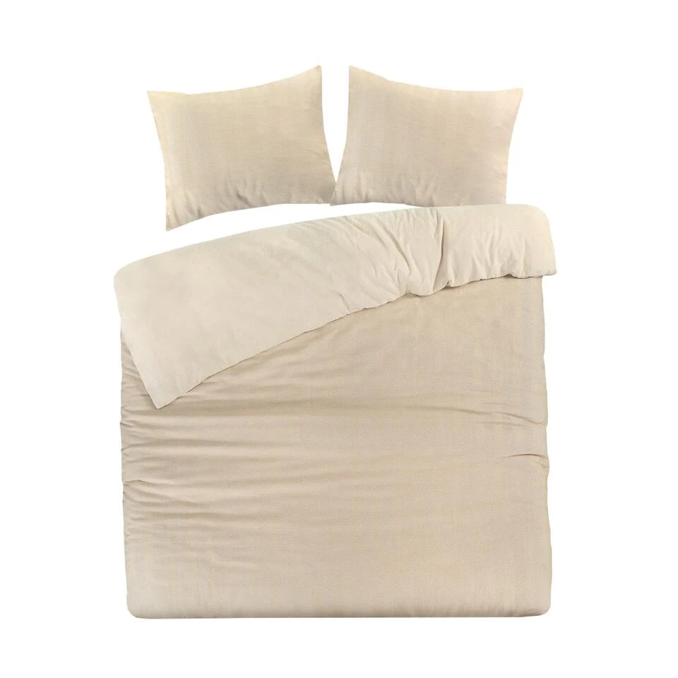 Papillon Dekbedovertrek Beaufort - 200x200/220 - Zand 3 Papillon Dekbedovertrek Beaufort - 200x200/220 - Zand