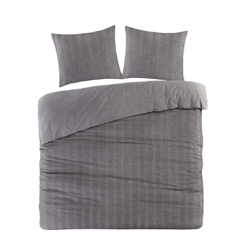 Papillon Dekbedovertrek Beaufort - 200x200/220 - Grijs 3 Papillon Dekbedovertrek Beaufort - 200x200/220 - Grijs