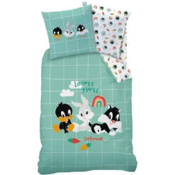 Looney Tunes Dekbedovertrek Best Friends - 140 X 200 + 63 X 63 Cm - Katoen