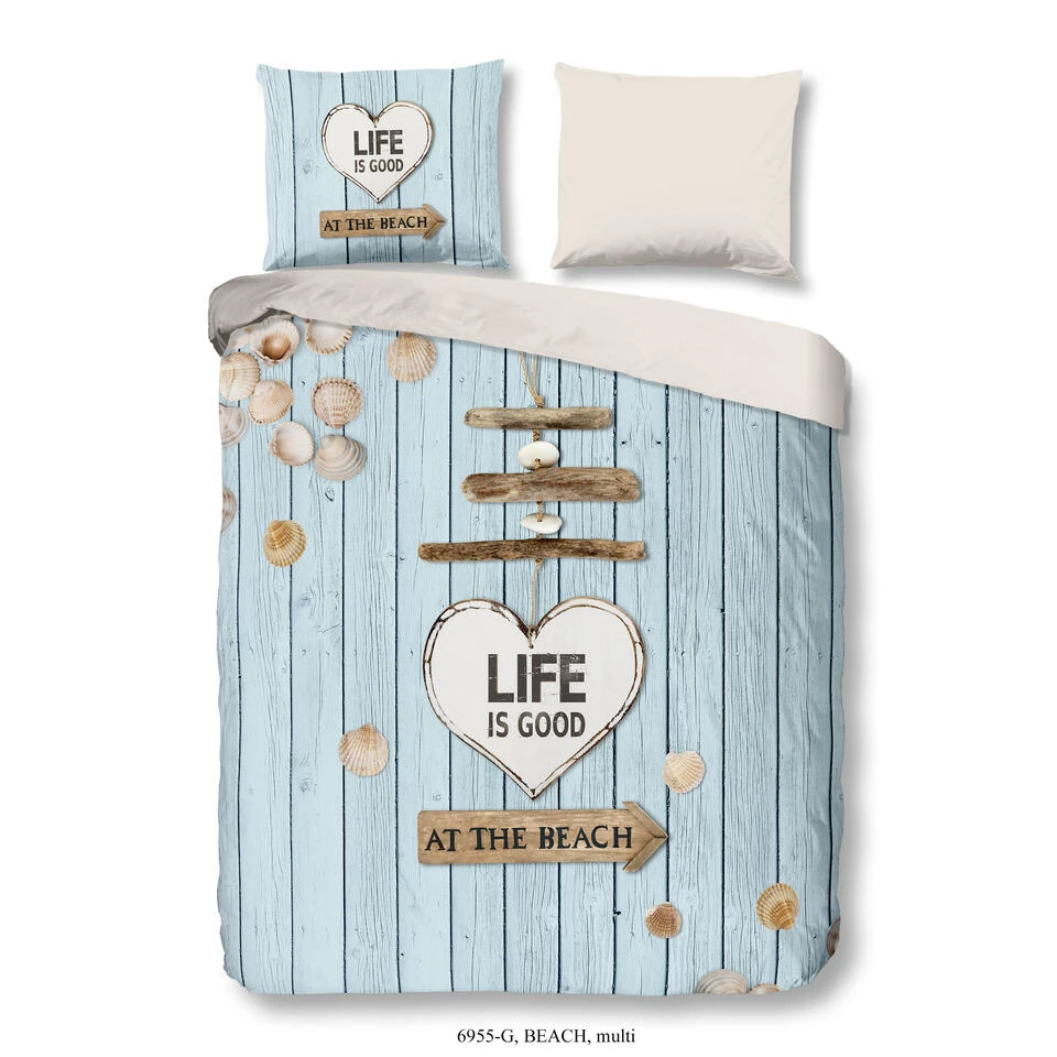 Good Morning Dekbedovertrek "Beach" - Multi - (140x220 Cm) 3 Good Morning Dekbedovertrek "Beach" - Multi - (140x220 Cm)