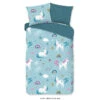Good Morning Dekbedovertrek "Snowycorn" - Blauw - (140x220 Cm) -Knusse Nacht 1000070219