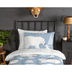 Good Morning Dekbedovertrek "Northpole" - Blauw - (140x220 Cm) -Knusse Nacht 1000070224 0110
