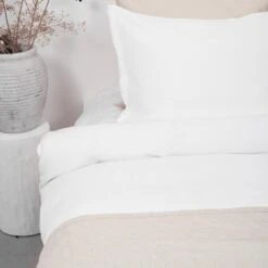 Town & Country Dekbedovertrek Chester Wafel Wit-2-persoons (200 X 200/220 Cm) -Knusse Nacht 1000071265 0103