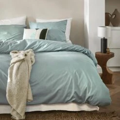 Cinderella Weekend - Dekbedovertrek - Katoen - 200x200/220 Cm - Mineral Green -Knusse Nacht 1000071945 0101