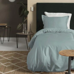 Cinderella Sundays - Dekbedovertrek - Satijn - 140x200/220 Cm - Mineral Green -Knusse Nacht 1000071967 0101