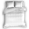 Romanette Flanellen Dekbedovertrek Duchesse Wit/Antraciet-140x200/220 -Knusse Nacht 1000072356