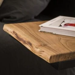 Set Van 2 Laptoptafels Maddox Acaciahout - 45x30x60 Cm - Hout - Bruin -Knusse Nacht 1000074811 0102