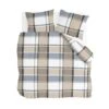 Byrklund - Dekbedovertrek Big Squares - 240x220 Cm - Zand -Knusse Nacht 1000076648