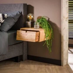 Catena Nachtkastje Acacia - Hout - Bruin -Knusse Nacht 1000077171 0102