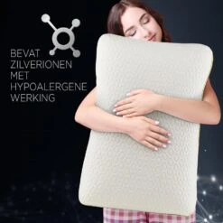 Vitapur Premium Ionity Anatomisch Kussen - 40x60 Cm -Knusse Nacht 1000080656 0111