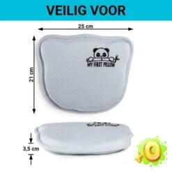 Vitapur - My First Panda Pillow 26x23 Cm - Blauw -Knusse Nacht 1000080660 0102