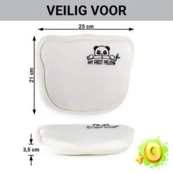 Vitapur - My First Panda Pillow 26x23 Cm - Wit -Knusse Nacht 1000080663 0103