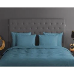 Good Morning Dekbedovertrek "uni Adria Blue" - Blauw - (140x220 Cm) -Knusse Nacht 1000080894 0110