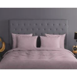 Good Morning Dekbedovertrek "Uni Soft Pink" - Roze - (200x220 Cm) -Knusse Nacht 1000080916 0110