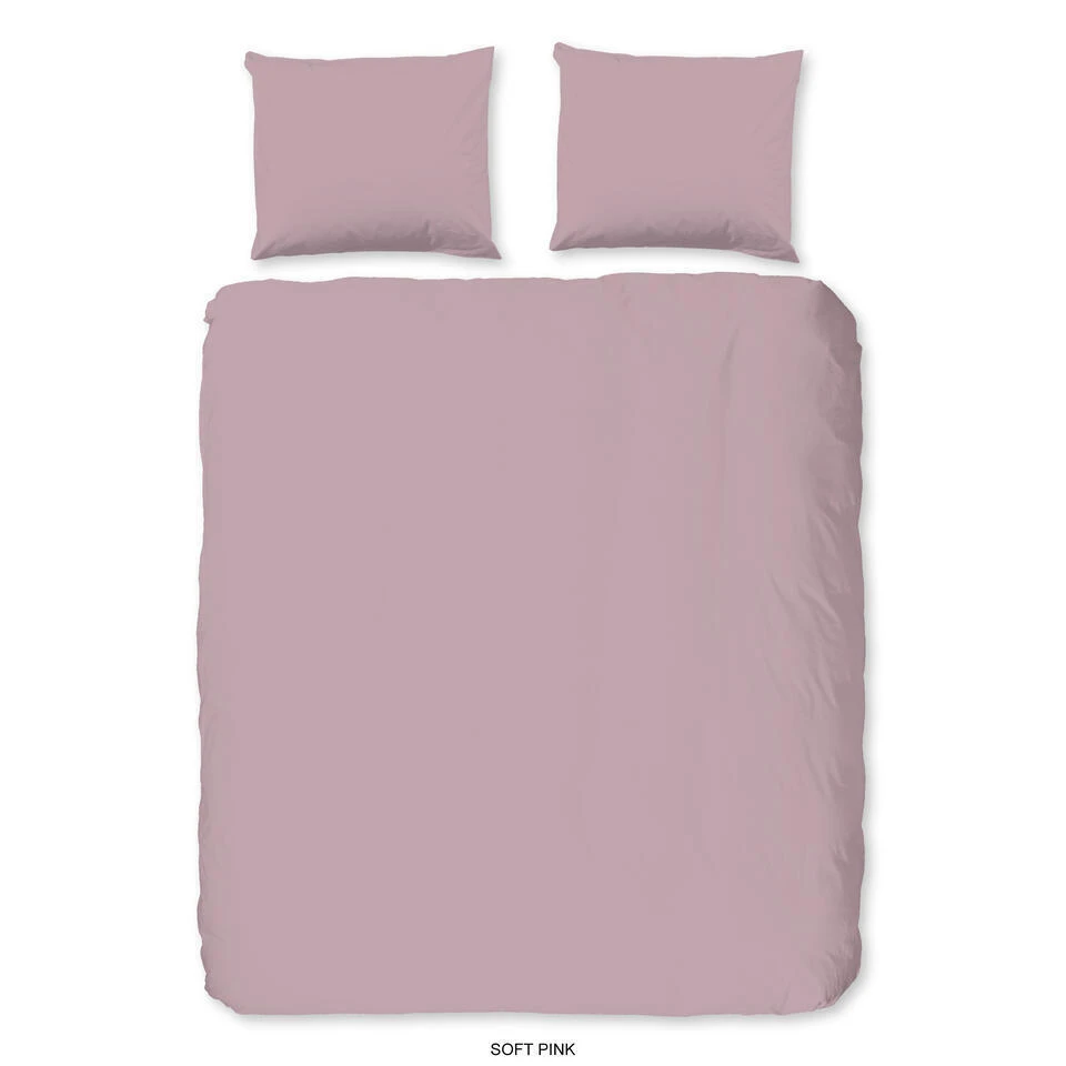 Good Morning Dekbedovertrek "Uni Soft Pink" - Roze - (240x220 Cm) 3 Good Morning Dekbedovertrek "Uni Soft Pink" - Roze - (240x220 Cm)