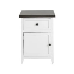 Beliani Nachtkast LAYOLA - Wit Mdf -Knusse Nacht 1000081375 0103