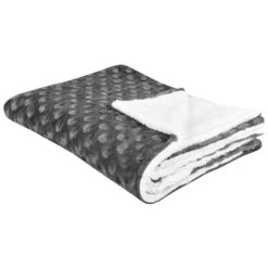 Beliani Sprei KANDILLI - Grijs Polyester