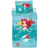 Disney Kleine Zeemeermin Dekbedovertrek Ariël - 140 X 200 + 70 X 90 Cm - Katoen -Knusse Nacht 1000082716