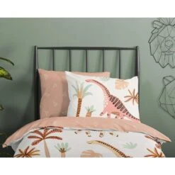 Good Morning Dekbedovertrek "Dino" - Multi - (120x150 Cm) 8 Good Morning Dekbedovertrek "Dino" - Multi - (120x150 Cm) -Knusse Nacht 1000083123 0110