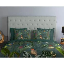 Good Morning Dekbedovertrek "Charlotte" - Groen - (200x220 Cm) -Knusse Nacht 1000083379 0110