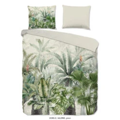 Good Morning Dekbedovertrek "Valerie" - Groen - (240x220 Cm)