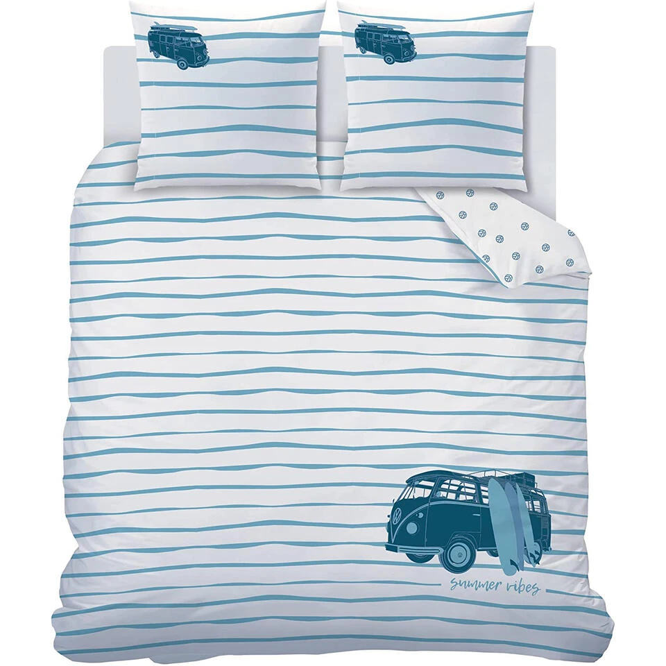 Volkswagen Dekbedovertrek Vibes - Lits Jumeax - 240 X 220 Cm - Katoen 3 Volkswagen Dekbedovertrek Vibes - Lits Jumeax - 240 X 220 Cm - Katoen